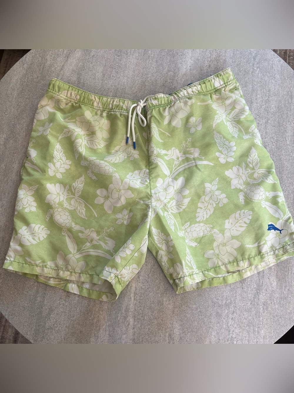 Tommy Bahama Light Green Floral Men’s Swim Shorts